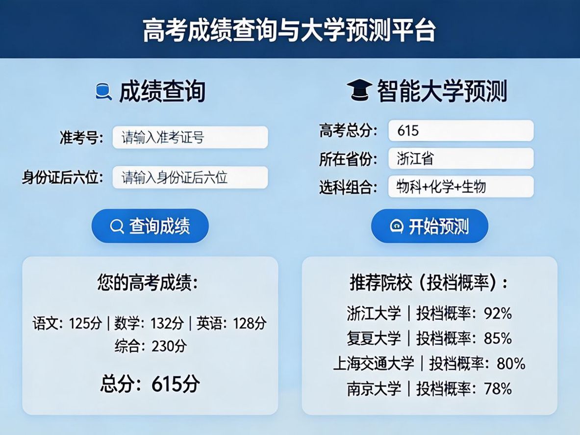 高考分数预测系统