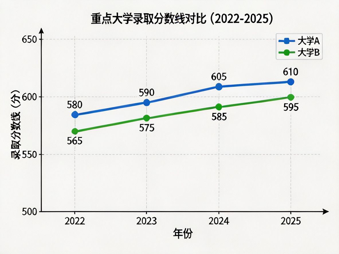 大学录取分数线趋势